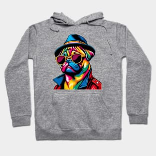 Pop art Pug dog Hoodie